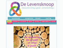 Tablet Screenshot of delevensknoop.nl